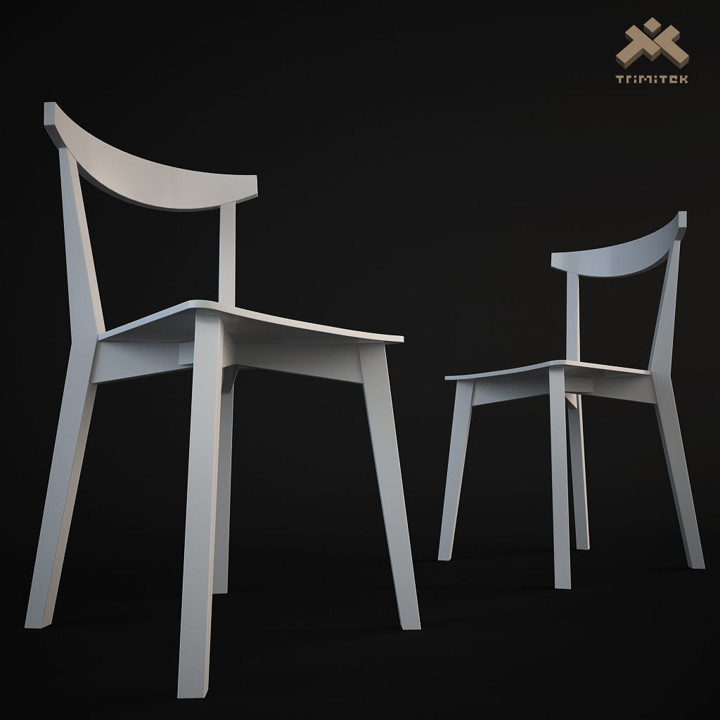 Evergreen Dining Chair and Barstool Set 3D Model Collection_37