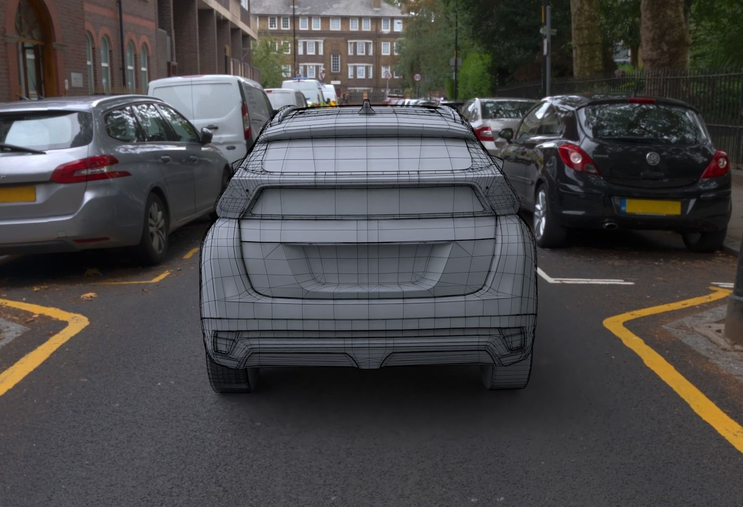 mitsubishi eclipse cross turquoise 3D model_7