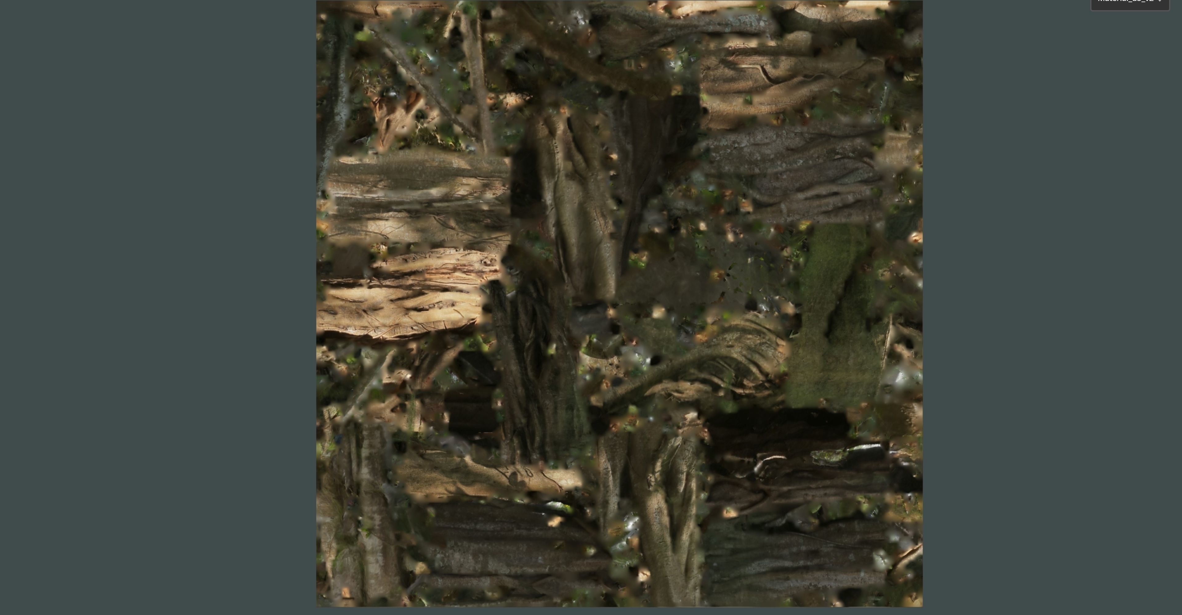 Banyan Tree Trunk Low-poly 3D model_48