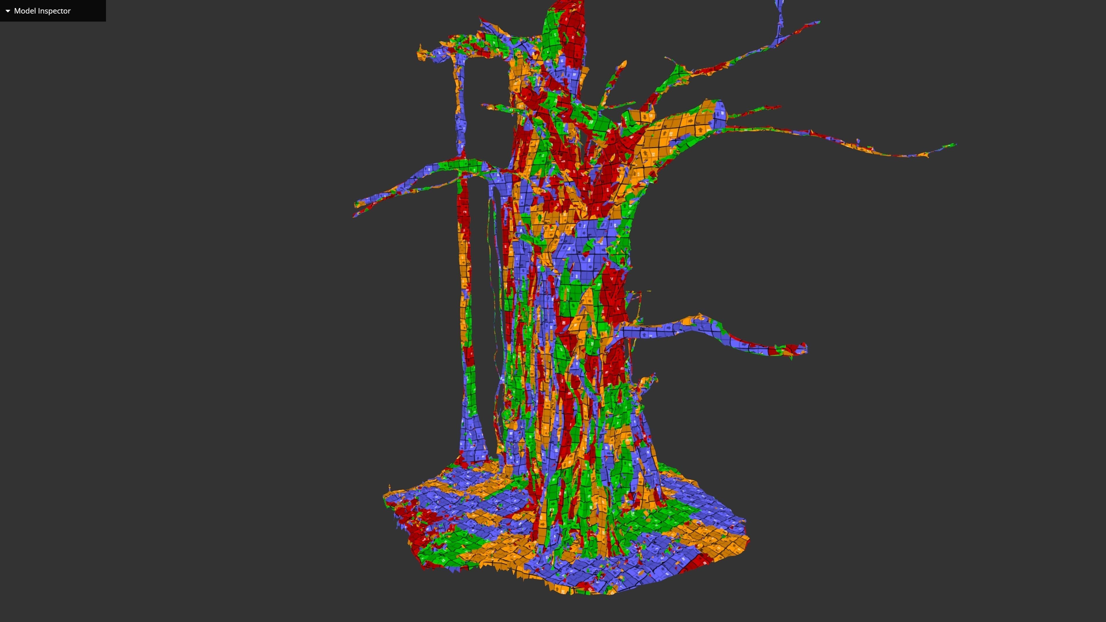 Banyan Tree Trunk Low-poly 3D model_44