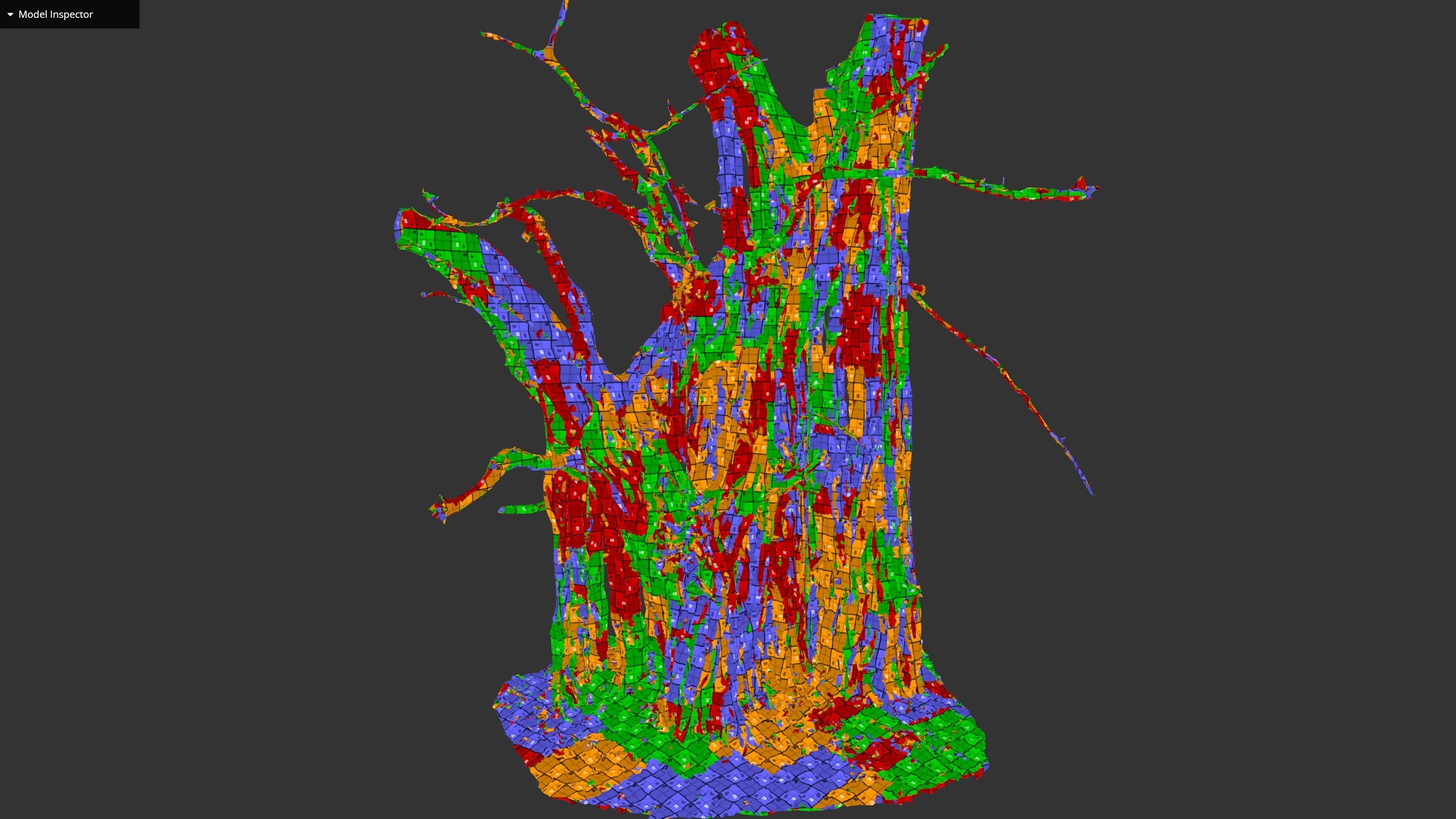Banyan Tree Trunk Low-poly 3D model_45