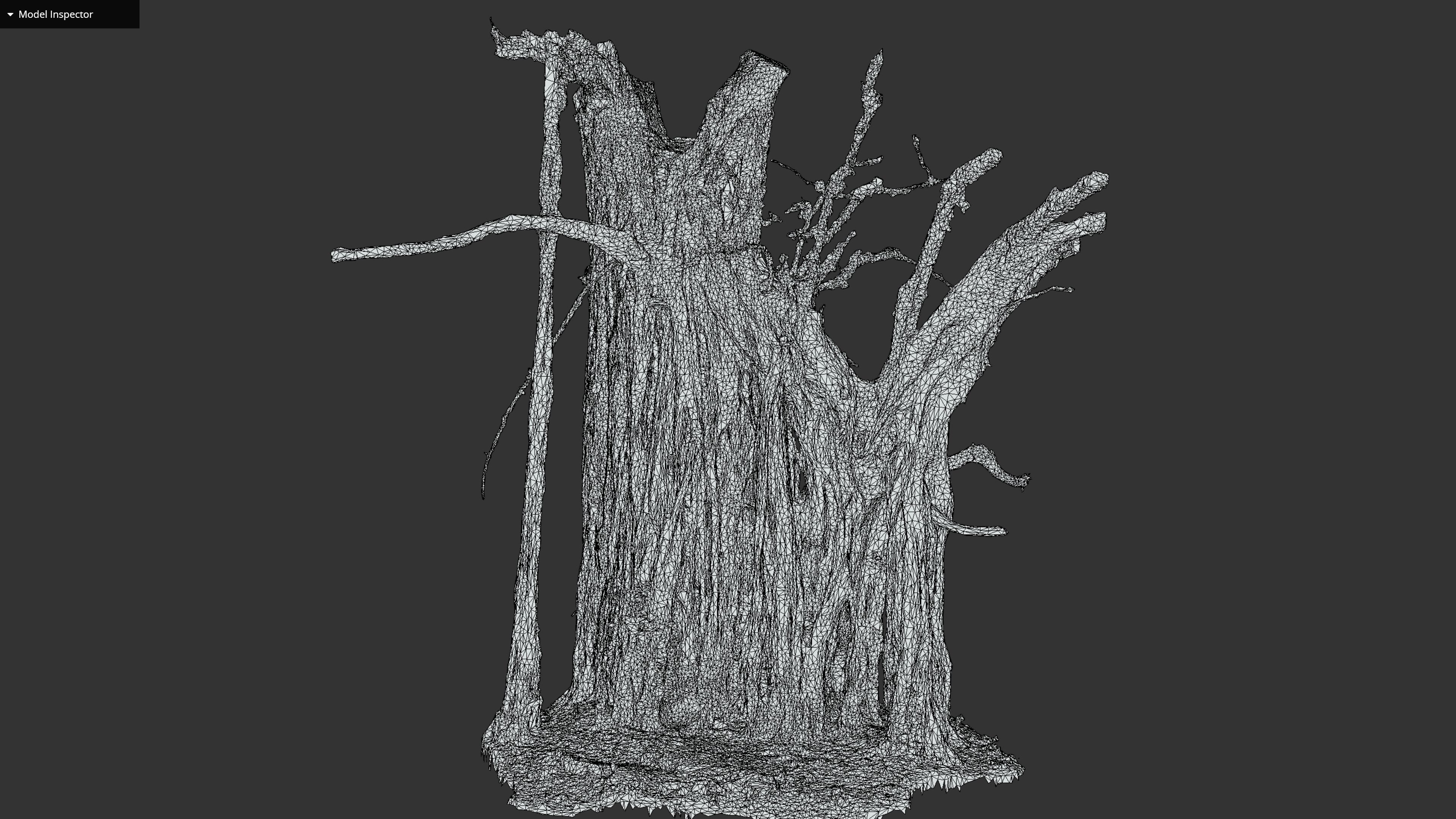 Banyan Tree Trunk Low-poly 3D model_33