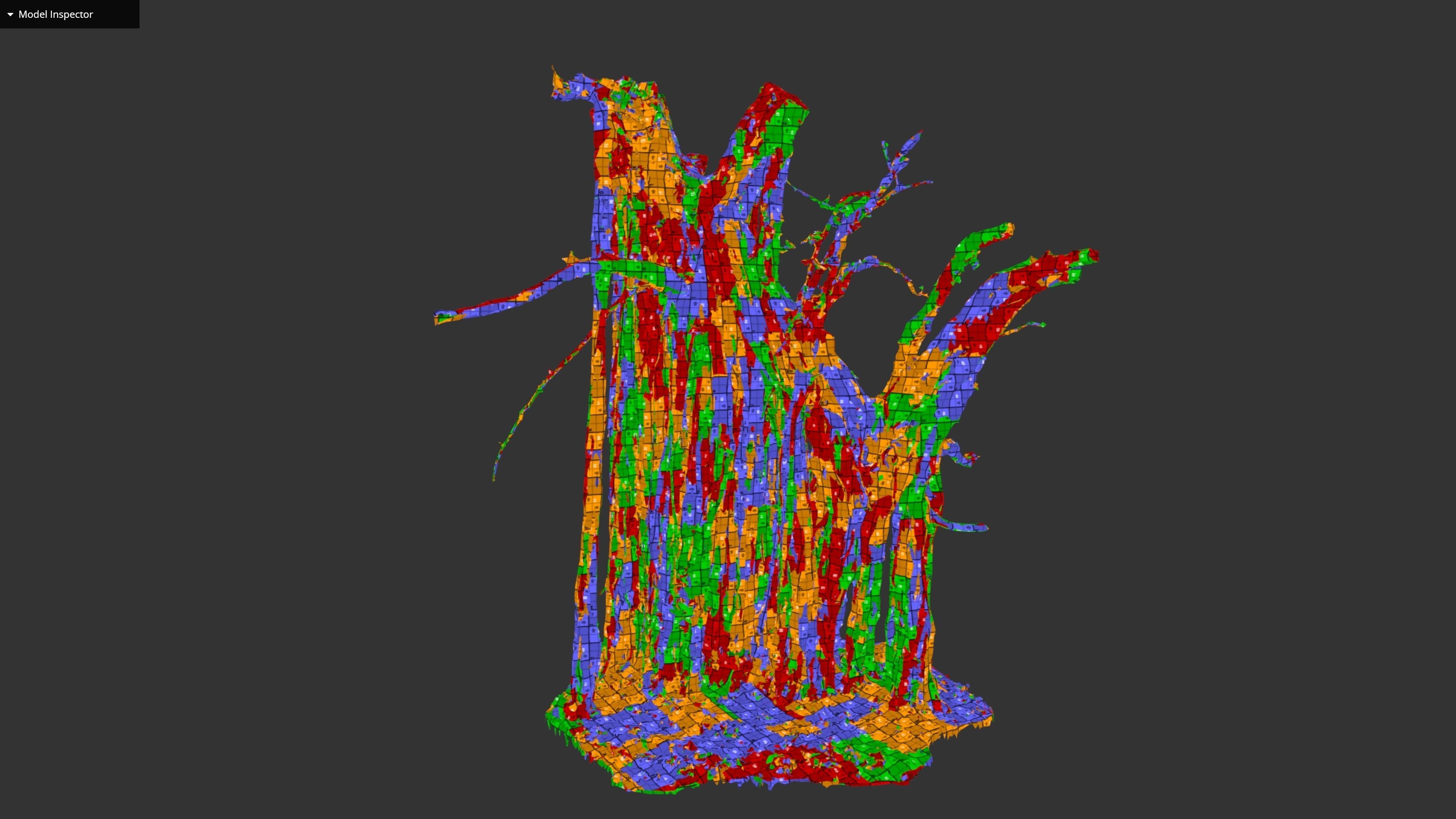 Banyan Tree Trunk Low-poly 3D model_43