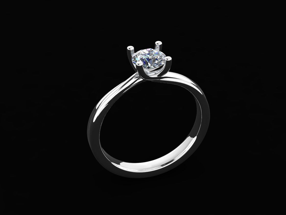 Engagement Ring 02 3D print model_5