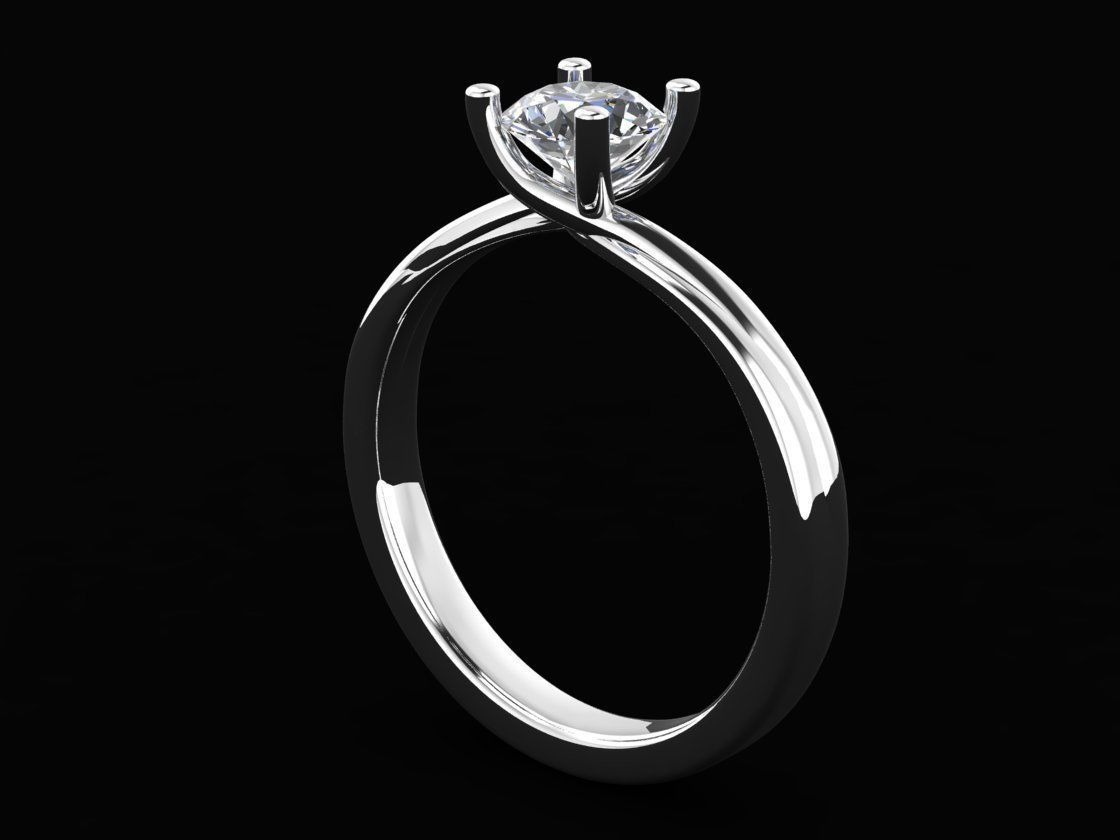 Engagement Ring 02 3D print model_7