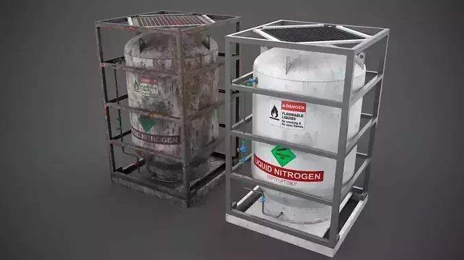 Liquid nitrogen storage tank