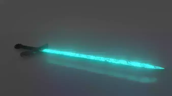 Shining sword 3D model