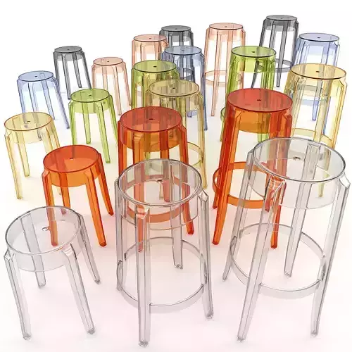 Charles Ghost Stool Set 3D Model Collection