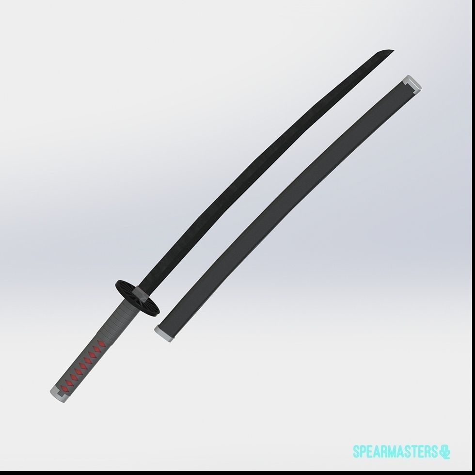 Tanjiro Kamado Demon Slayer Kimetsu no Yaiba Sword 3D print 3D print model_1