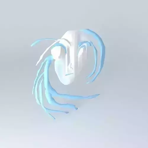 face fish with long hair