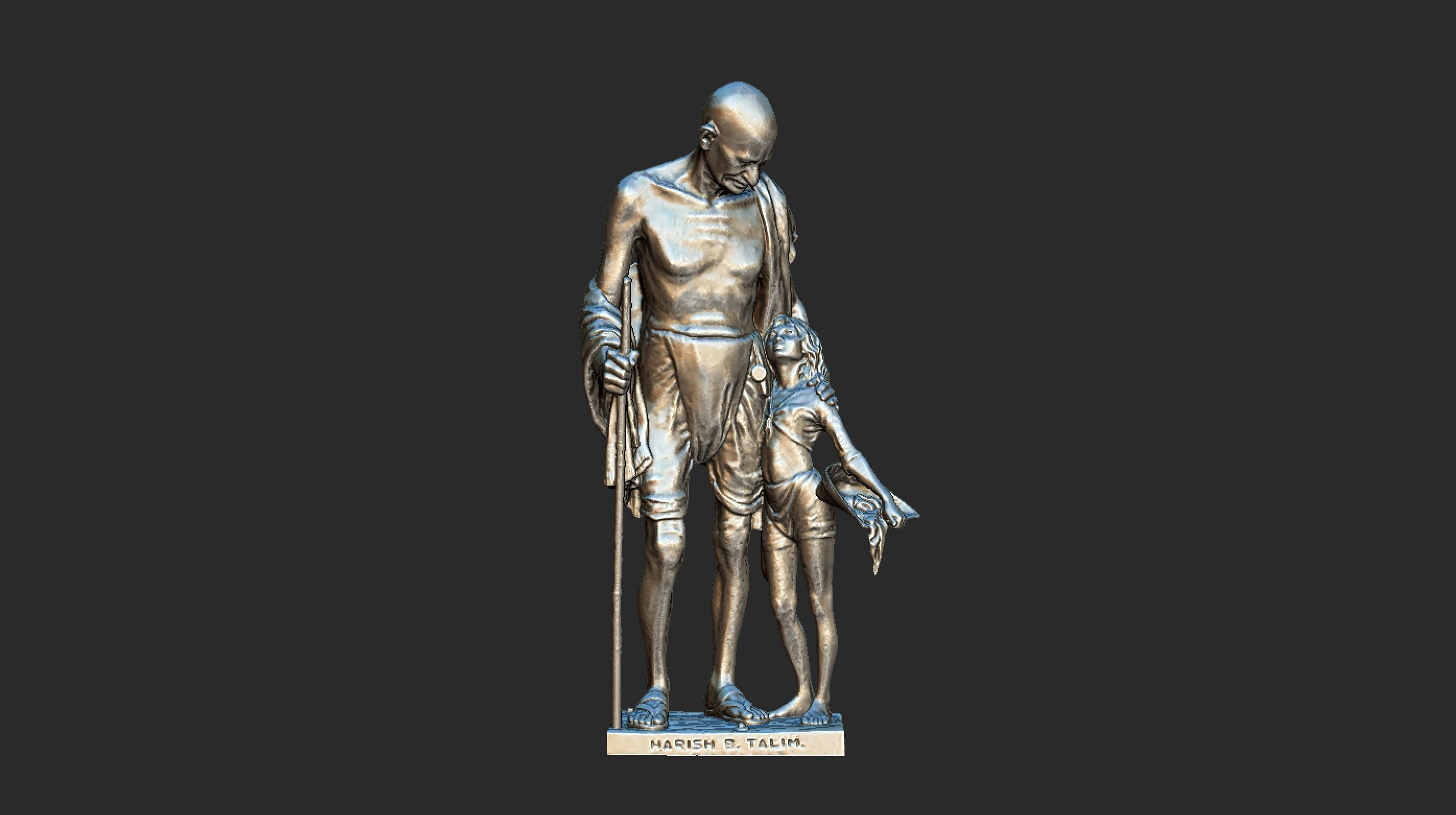 Gandhi by Harish Talim 3DP