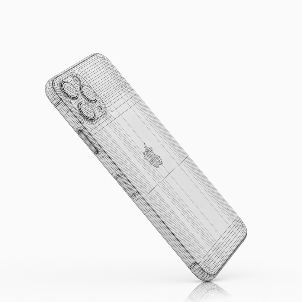 Apple iPhone 11 Pro Max Low-poly 3D model_16