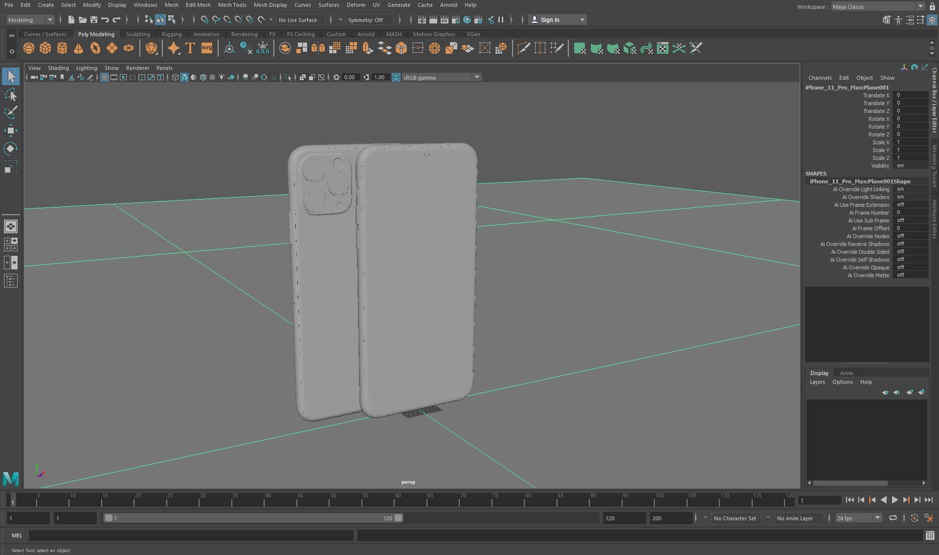 Apple iPhone 11 Pro Max Low-poly 3D model_23