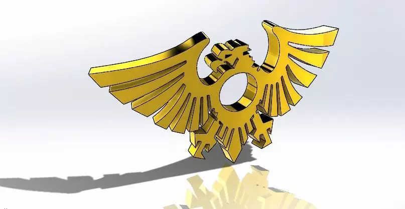 Eagle Pendant  3D print model_0