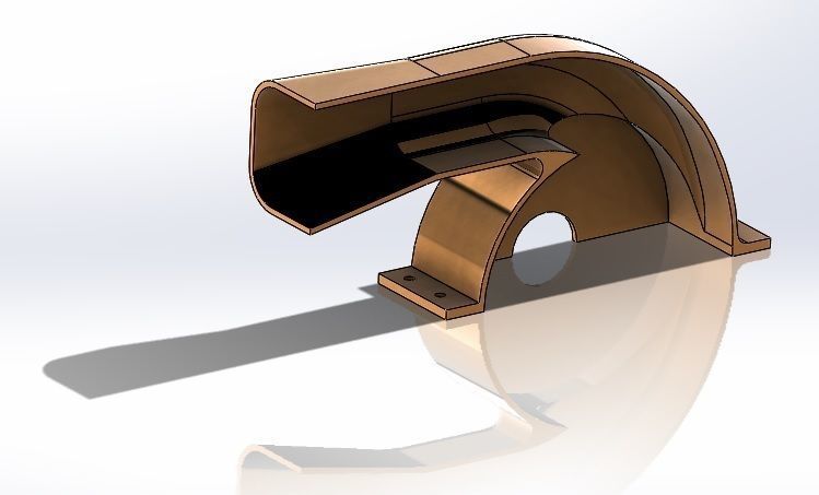 Upper Housing of Blower   3D print model_3