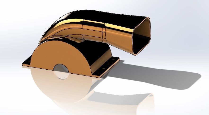 Upper Housing of Blower   3D print model_2