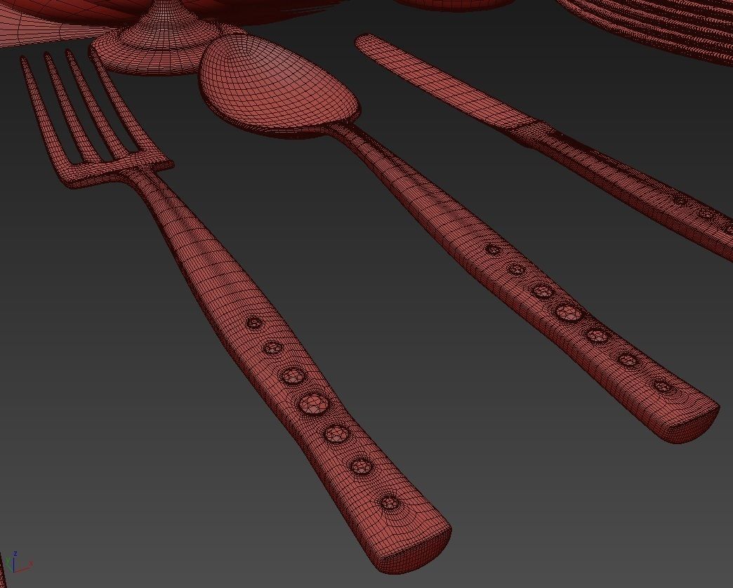 Cutlery set4 3D model_5