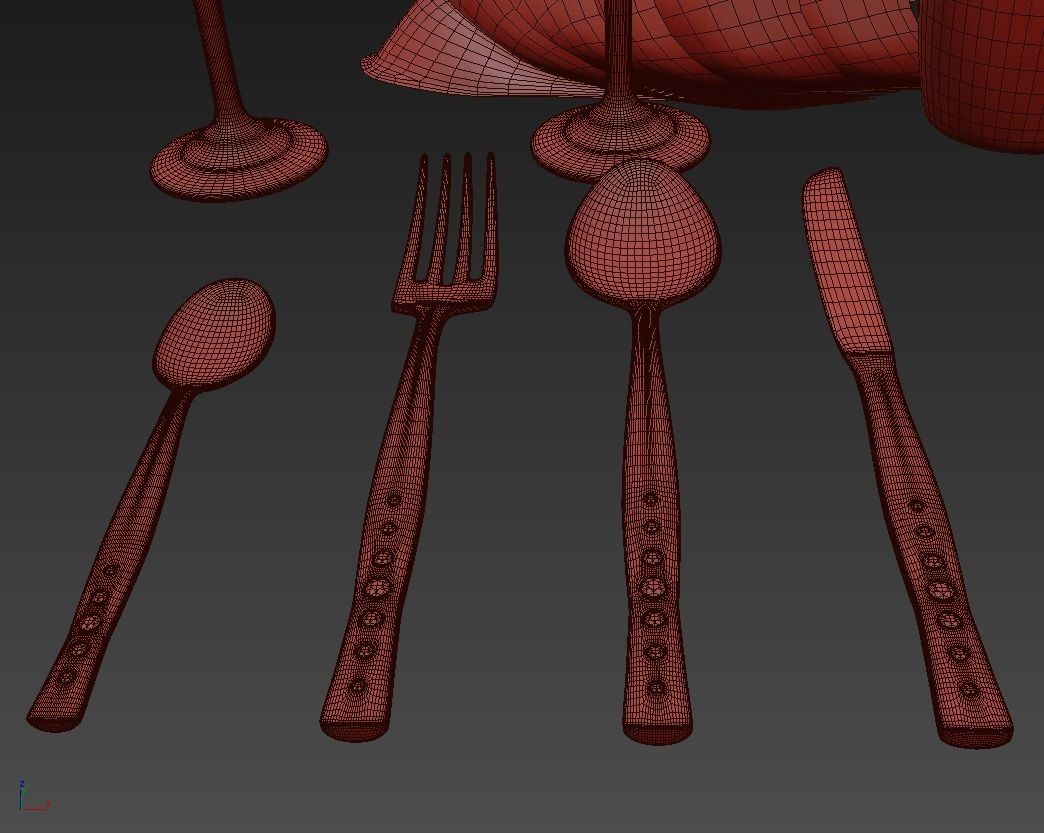 Cutlery set4 3D model_7