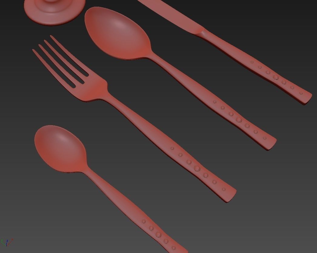 Cutlery set4 3D model_10