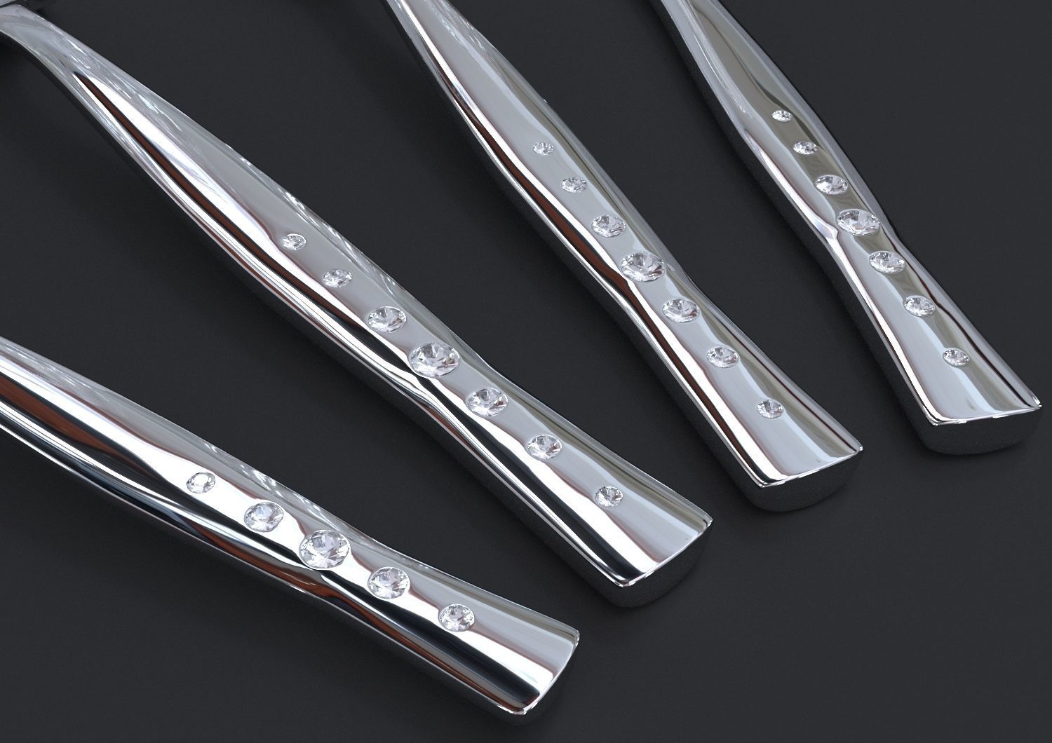 Cutlery set4 3D model_1