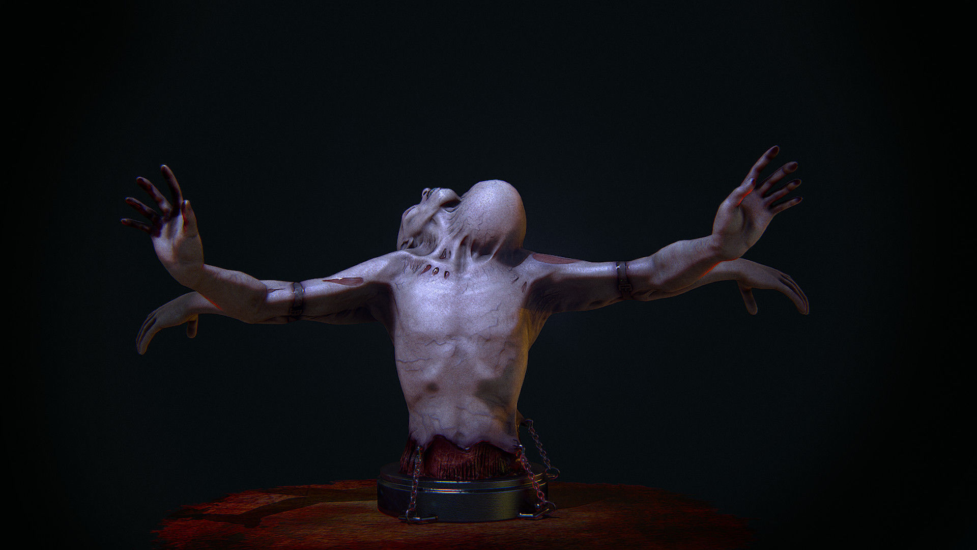 DUO HORROR PBR ANIMATED Low-poly 3D model_5