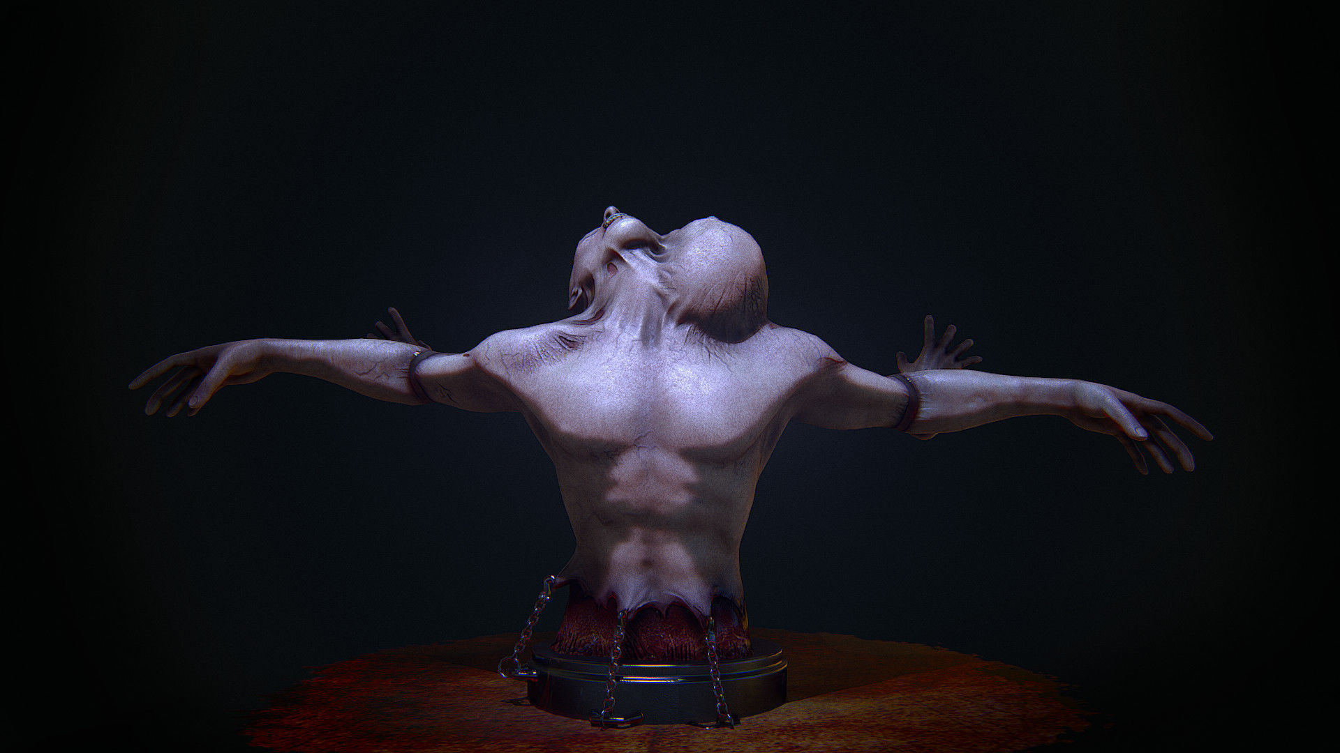 DUO HORROR PBR ANIMATED Low-poly 3D model_4