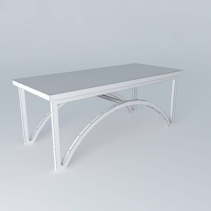 coffee table Free 3D model_3