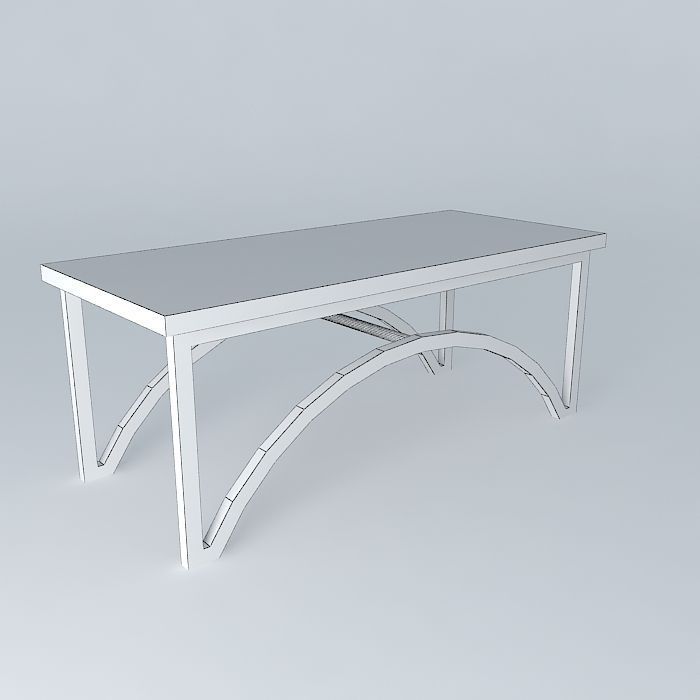 coffee table Free 3D model_4