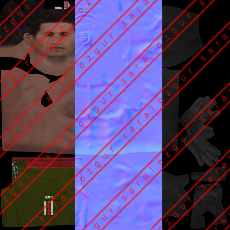 MAN 02b Low-poly 3D model_7