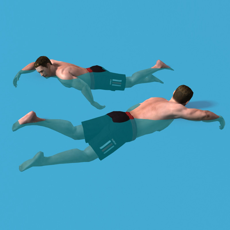 MAN 02b Low-poly 3D model_3