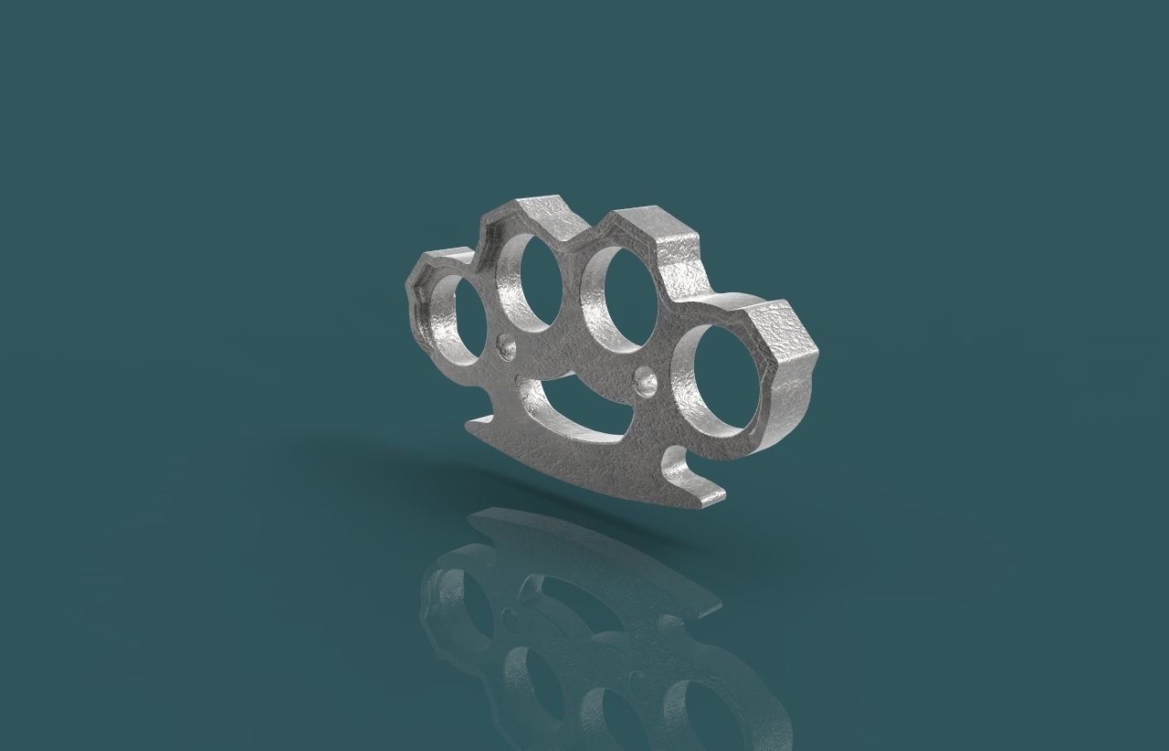 Brass knuckles 3D model_8