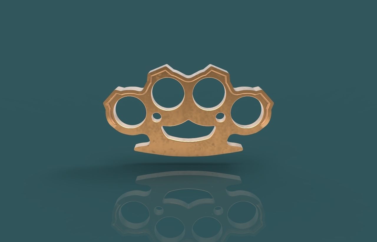 Brass knuckles 3D model_6