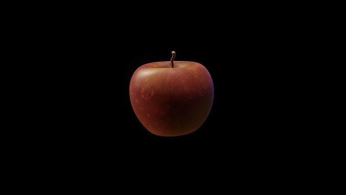 Apple Low Poly Low-poly 3D model