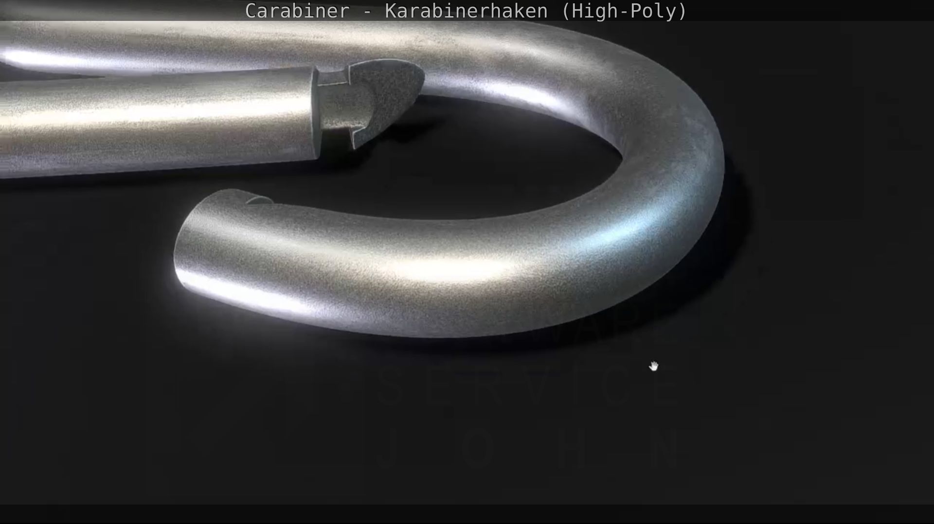 Carabiner - Karabinerhaken - High-Poly 3D model_92