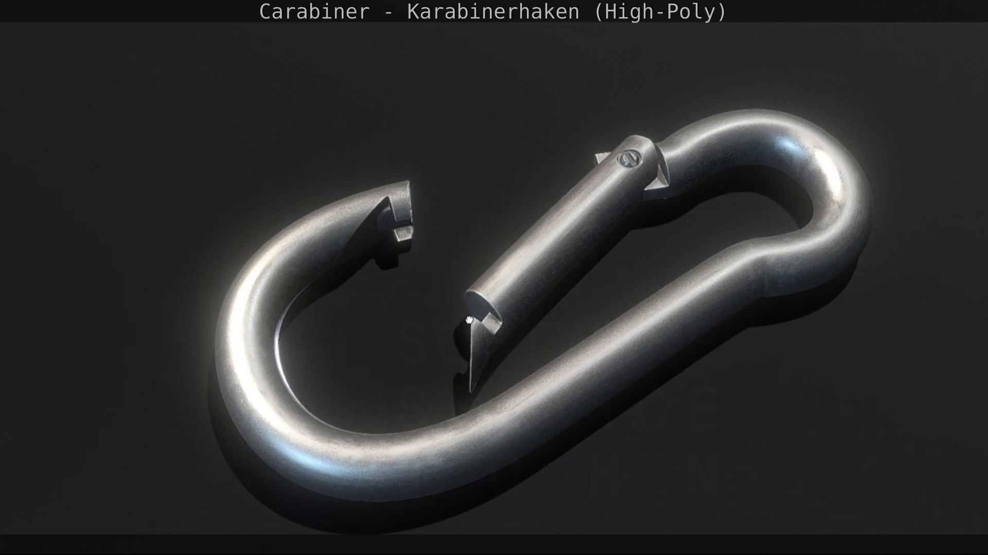 Carabiner - Karabinerhaken - High-Poly 3D model_15