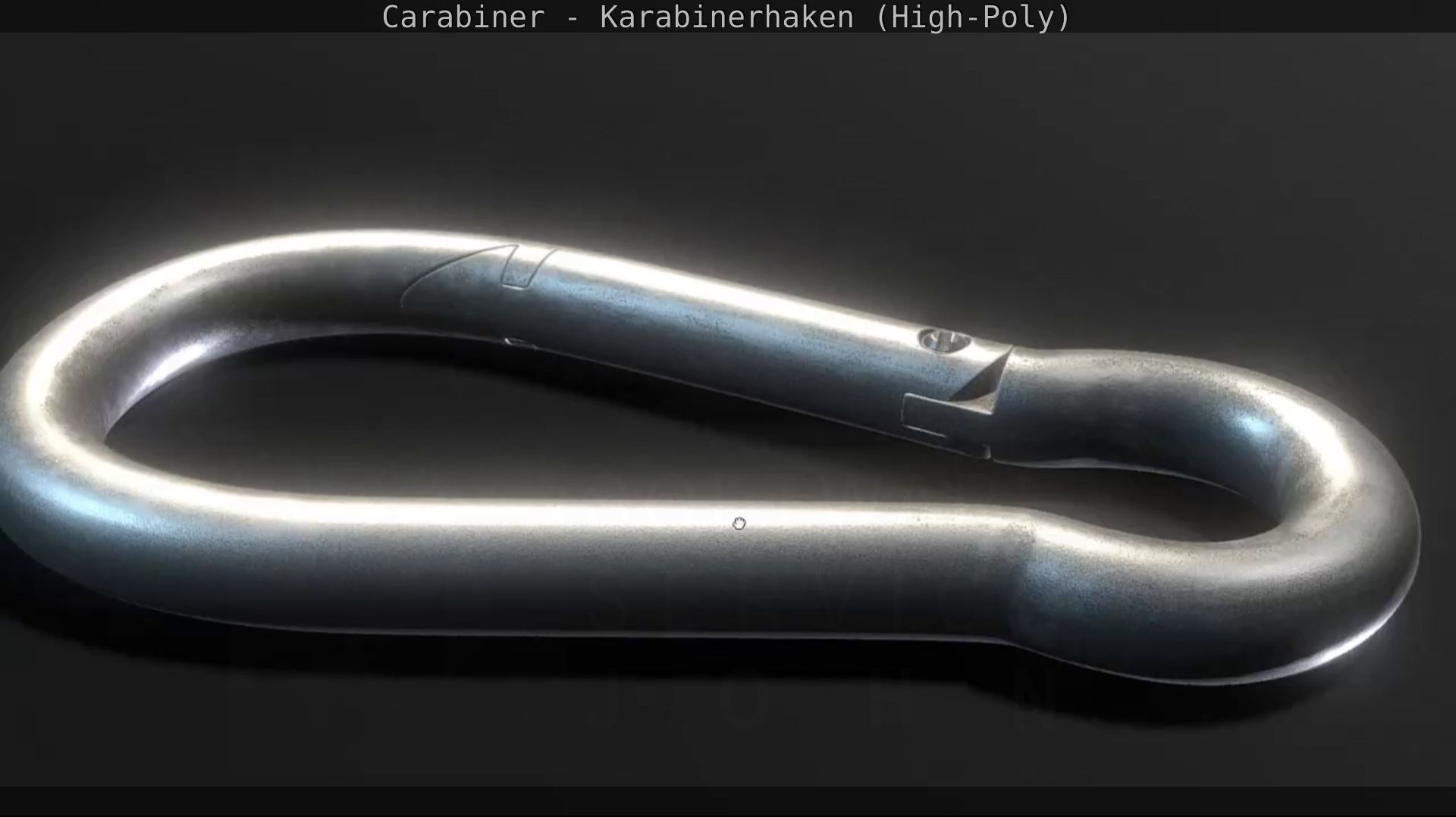 Carabiner - Karabinerhaken - High-Poly 3D model_36