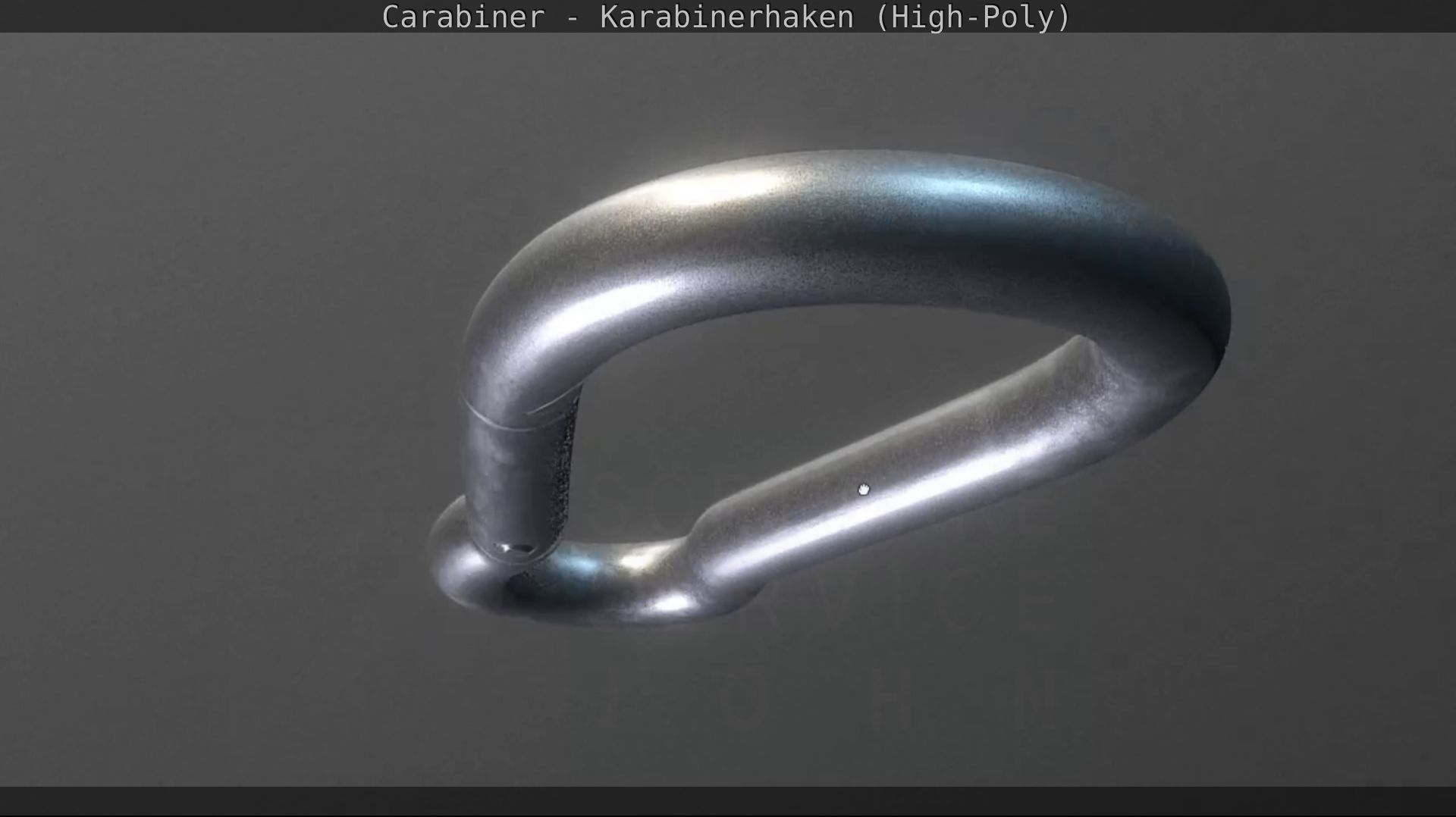 Carabiner - Karabinerhaken - High-Poly 3D model_26