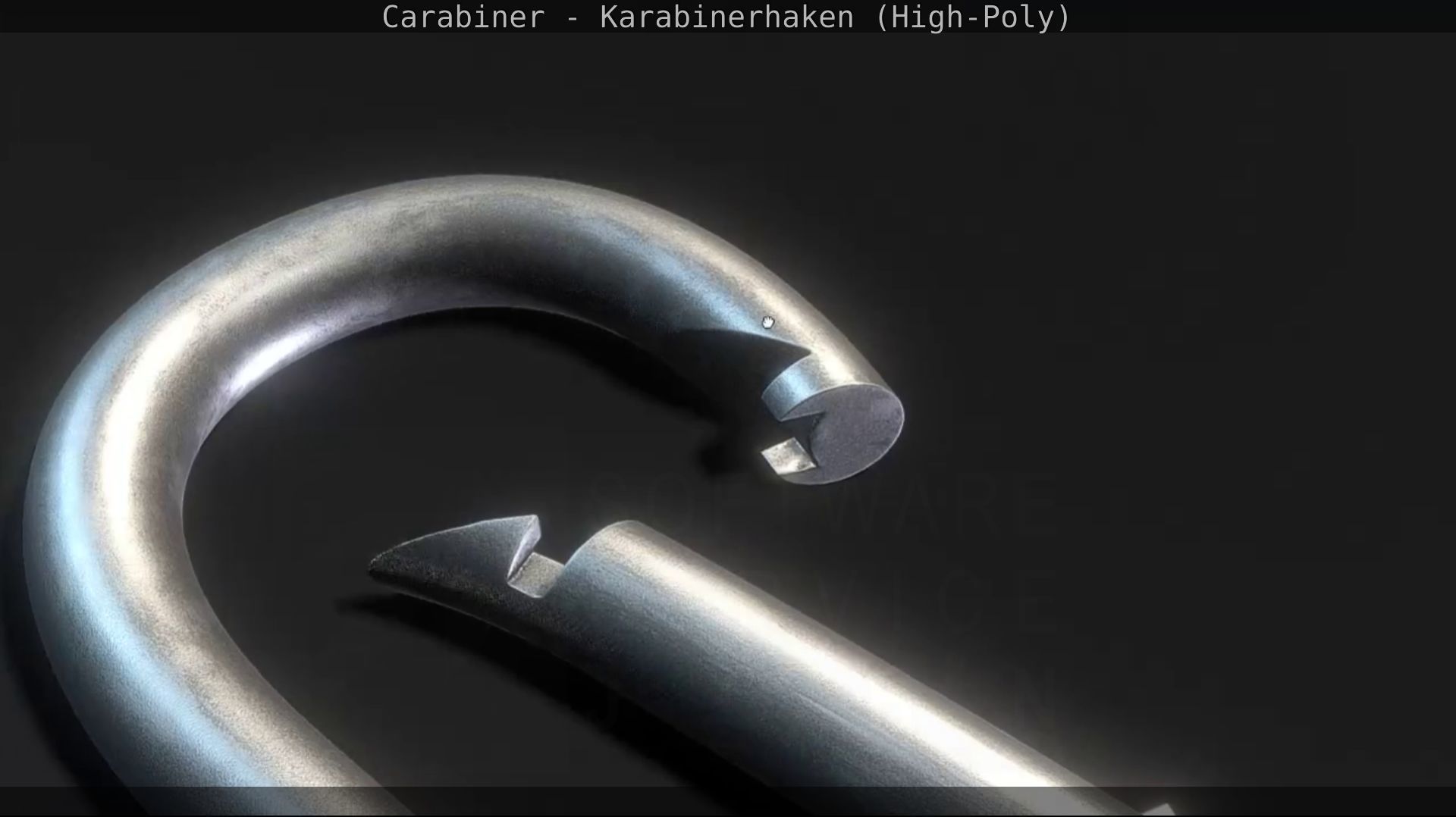 Carabiner - Karabinerhaken - High-Poly 3D model_114