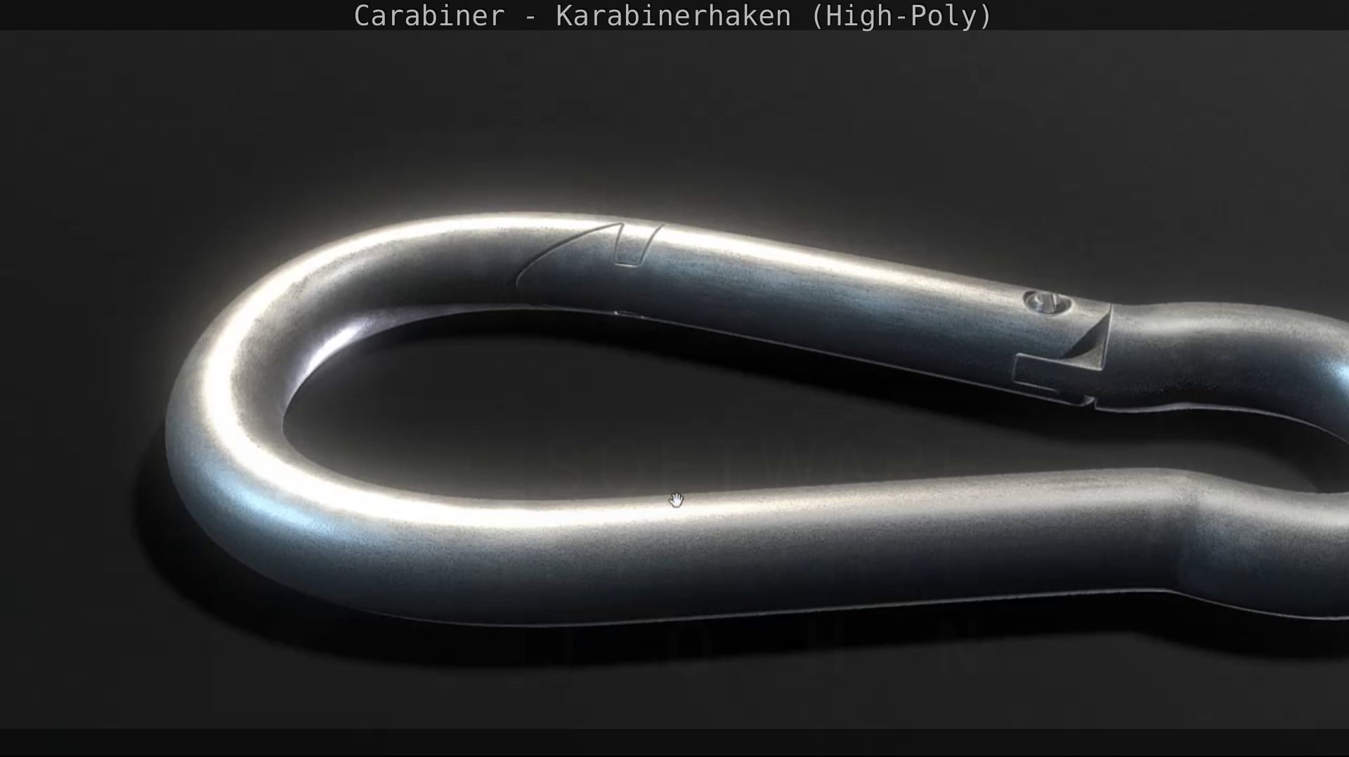 Carabiner - Karabinerhaken - High-Poly 3D model_32