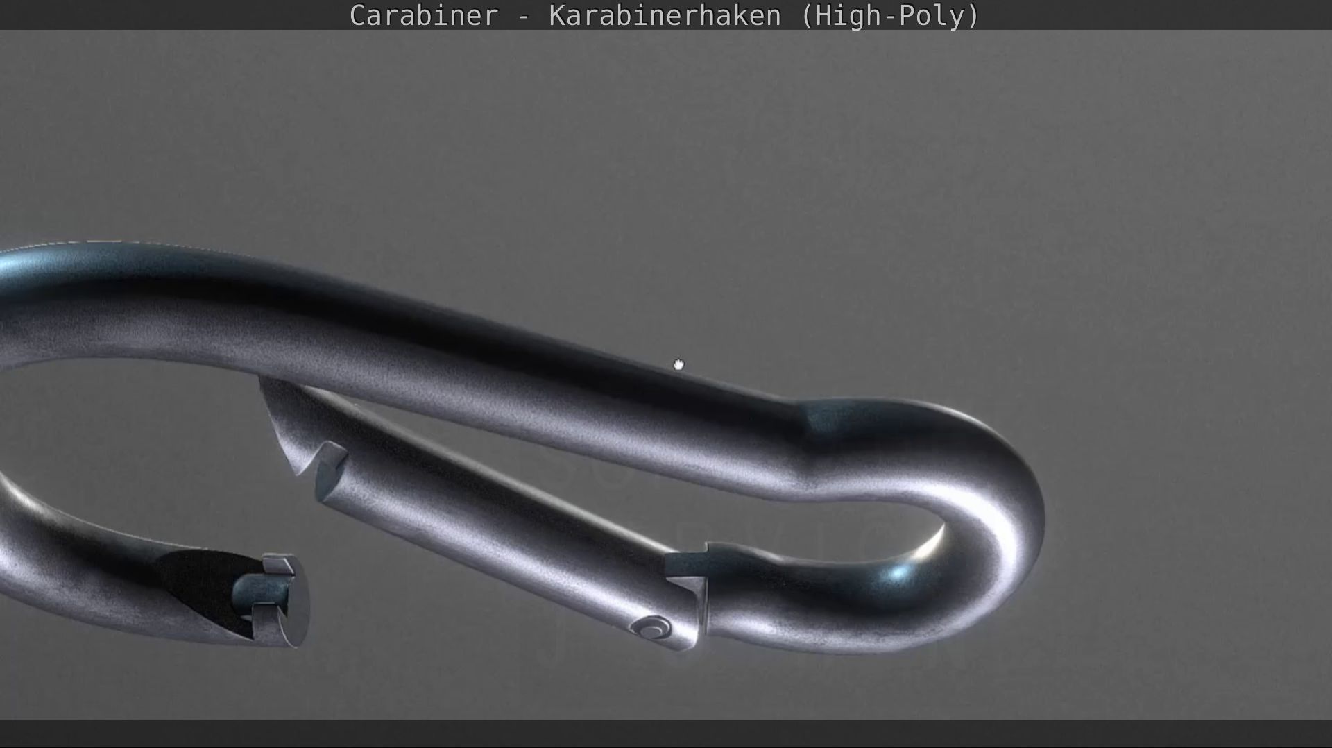 Carabiner - Karabinerhaken - High-Poly 3D model_35