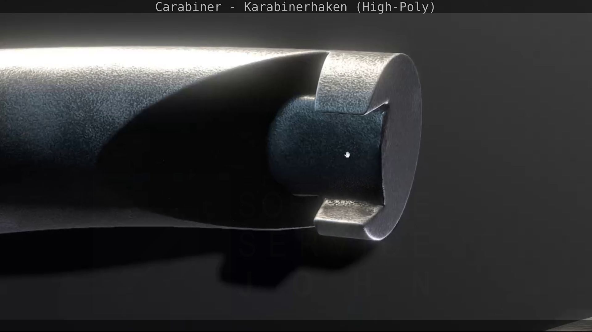 Carabiner - Karabinerhaken - High-Poly 3D model_5