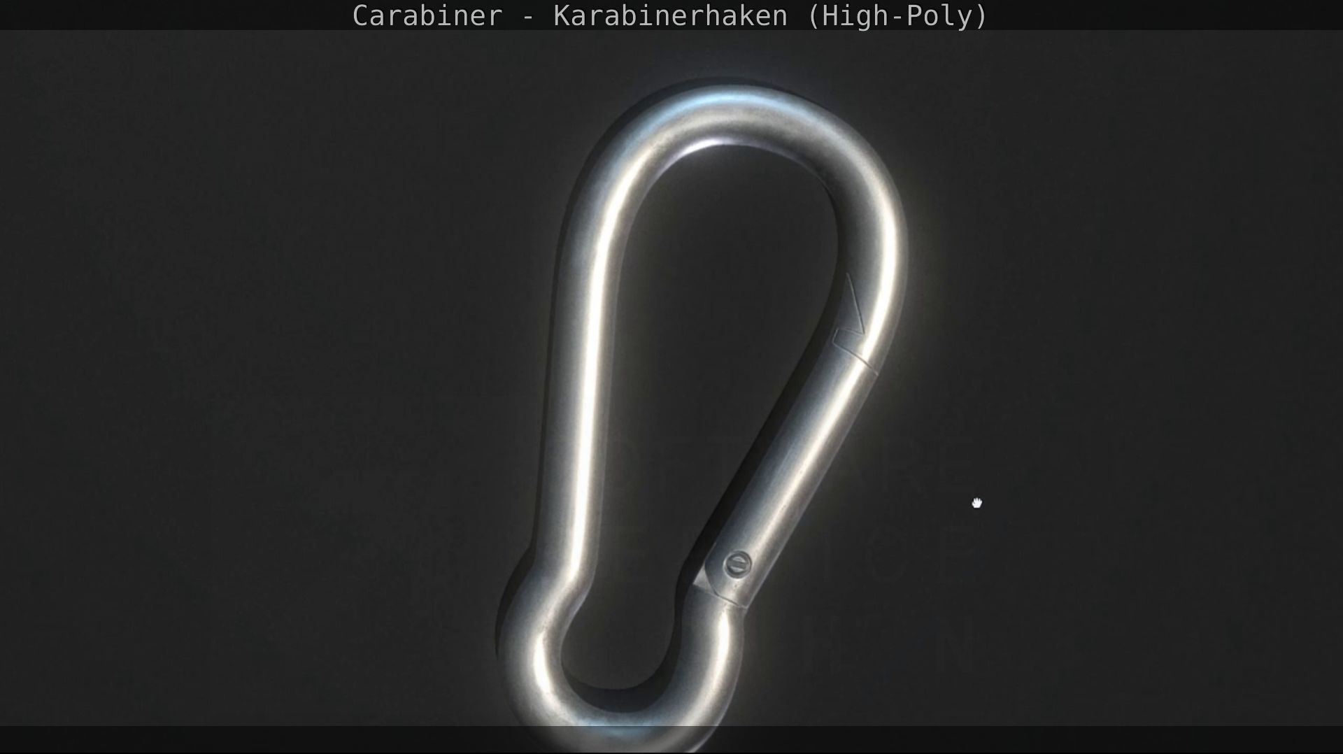 Carabiner - Karabinerhaken - High-Poly 3D model_28