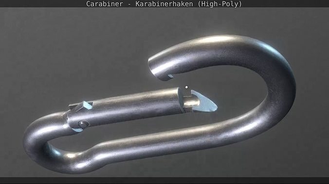 Carabiner - Karabinerhaken - High-Poly 3D model