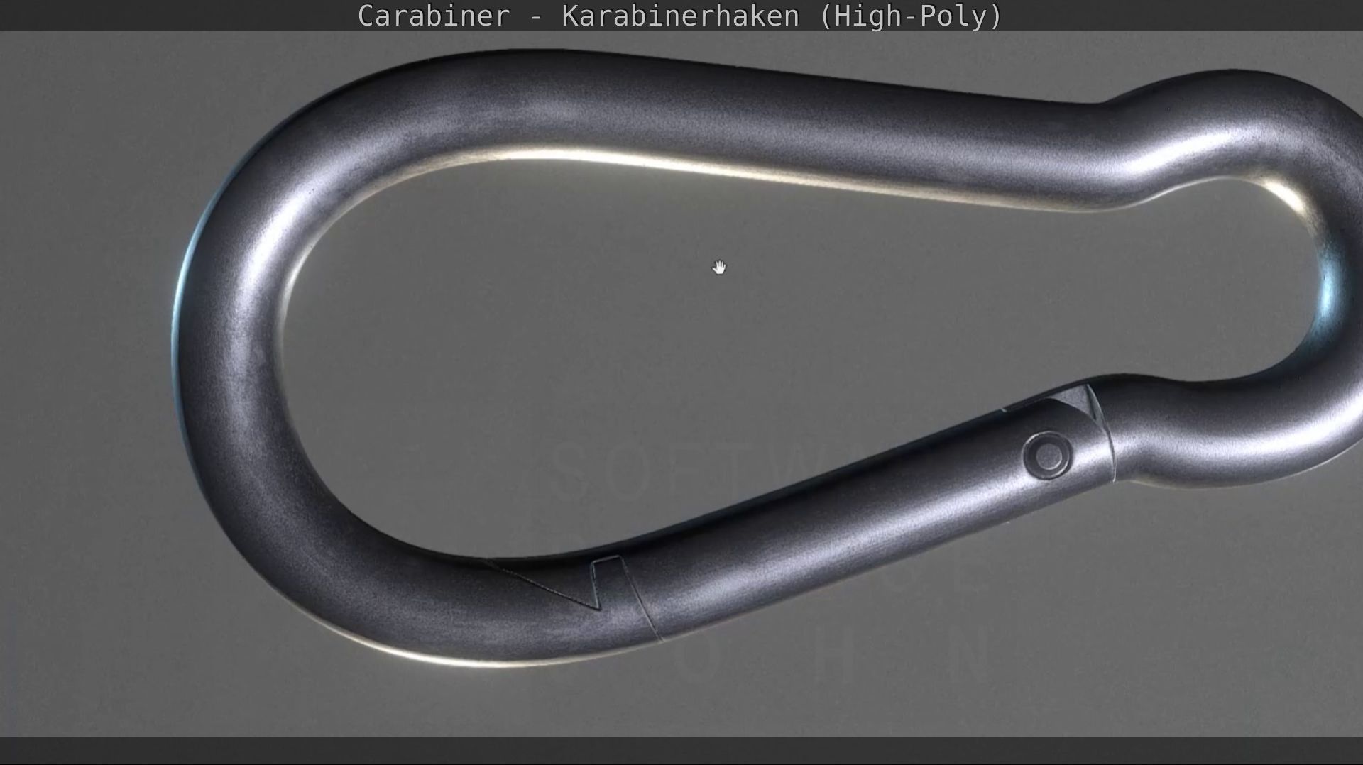 Carabiner - Karabinerhaken - High-Poly 3D model_86