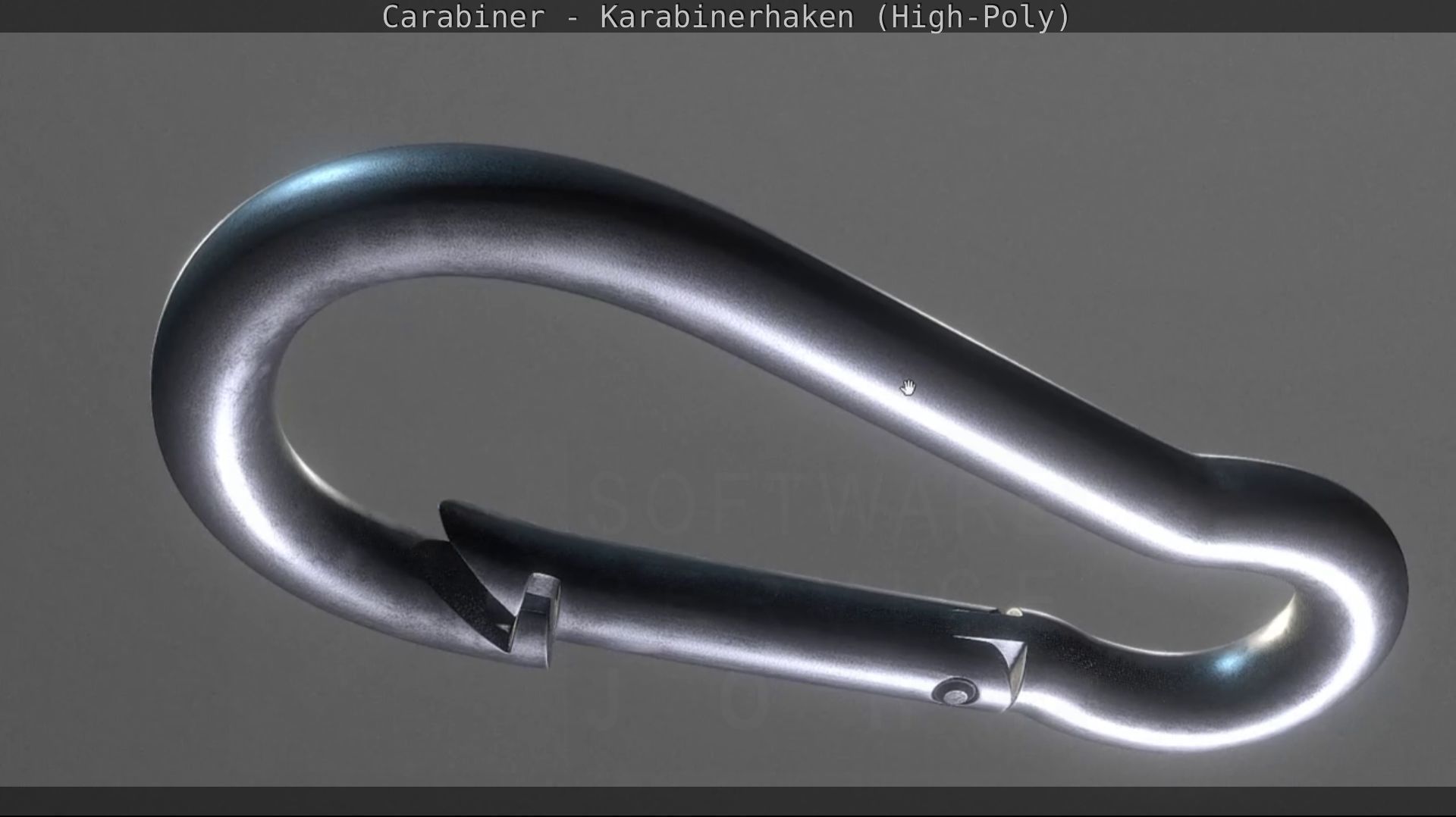 Carabiner - Karabinerhaken - High-Poly 3D model_33