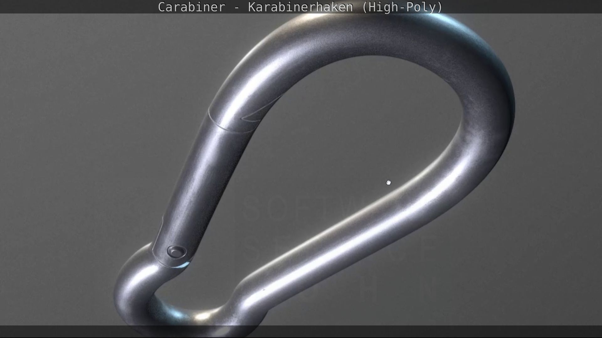 Carabiner - Karabinerhaken - High-Poly 3D model_30