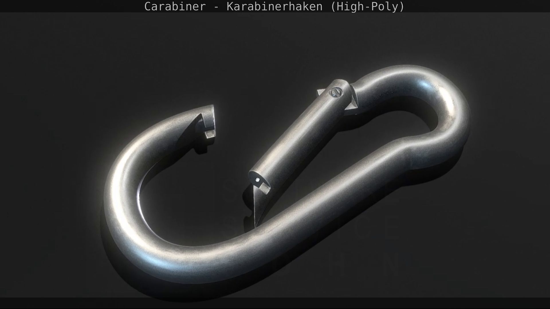 Carabiner - Karabinerhaken - High-Poly 3D model_70