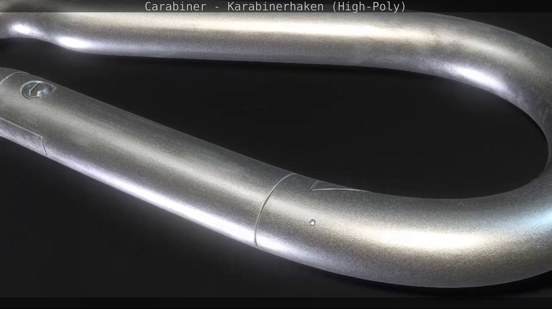 Carabiner - Karabinerhaken - High-Poly 3D model_96