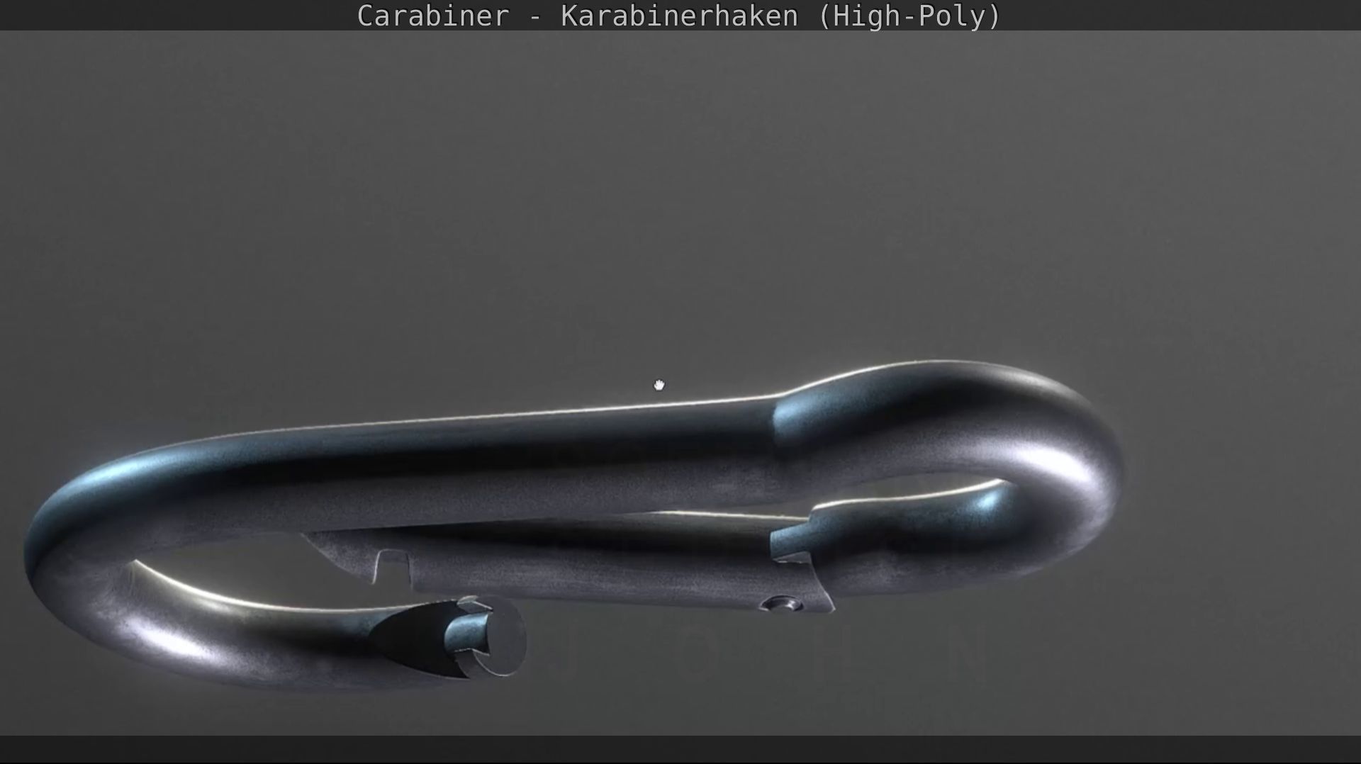 Carabiner - Karabinerhaken - High-Poly 3D model_38