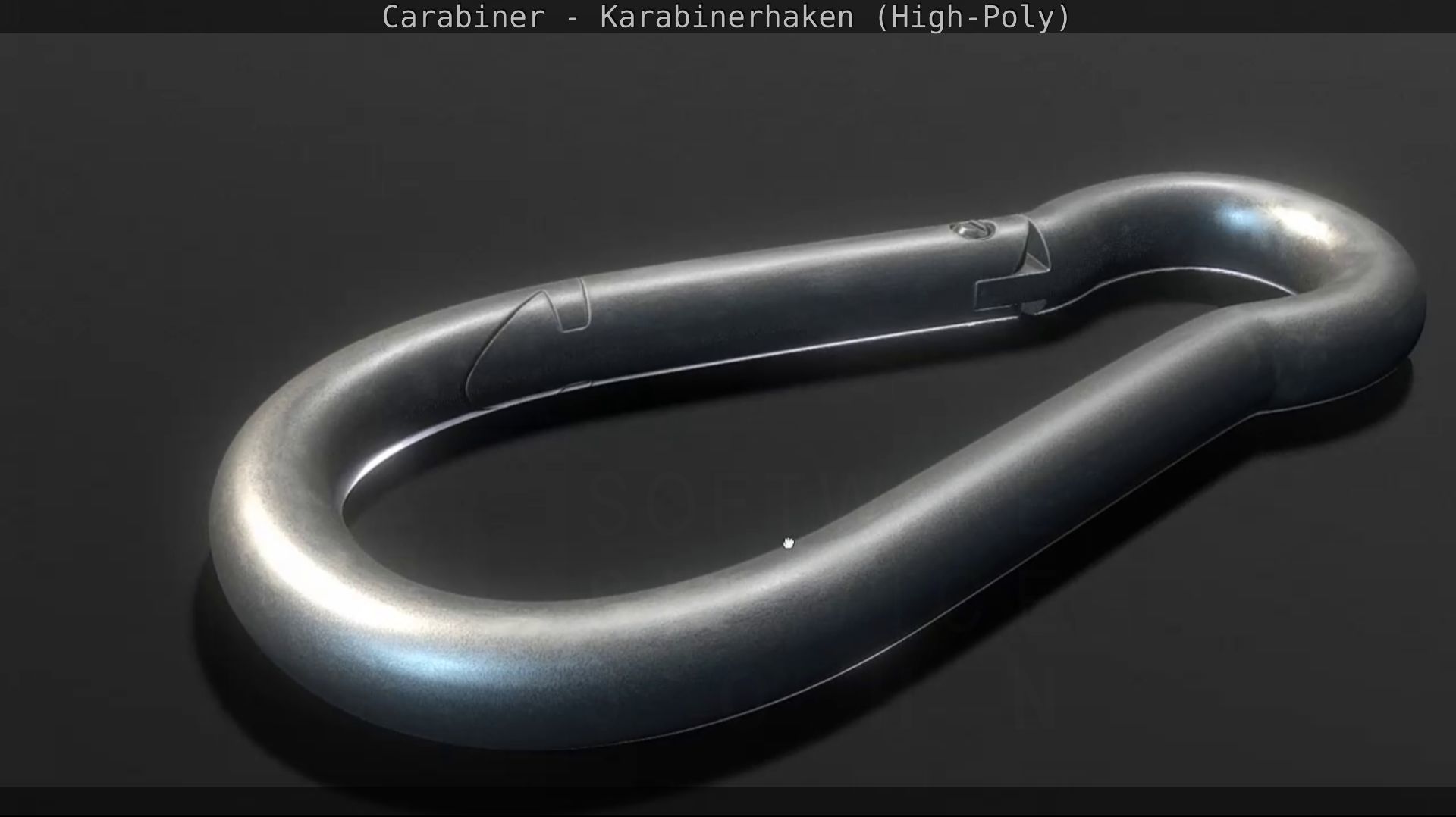 Carabiner - Karabinerhaken - High-Poly 3D model_18